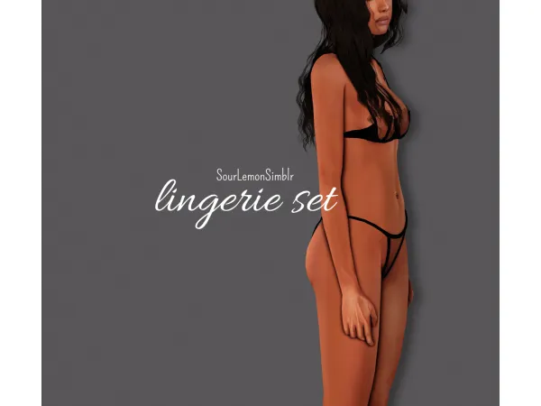 [sls]lingerie set - The Sims 3 Custom Content