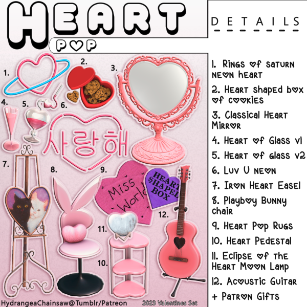 HeartPop by simsfinds - The Sims 3 Custom Content