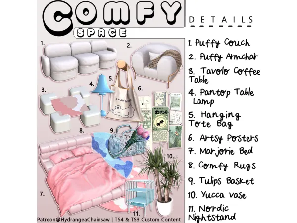 ComfySpace - The Sims 3 Custom Content