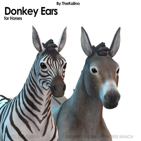 Maxis Match Donkey Ears by simsfinds - The Sims 4 Custom Content