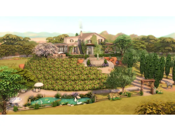Maxis Match Tuscan Village - The Sims 4 Custom Content