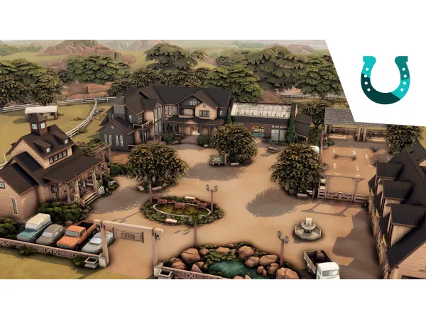 Maxis Match Riders' Glen Equestrian center by Bojana Sims - The Sims 4 Custom Content