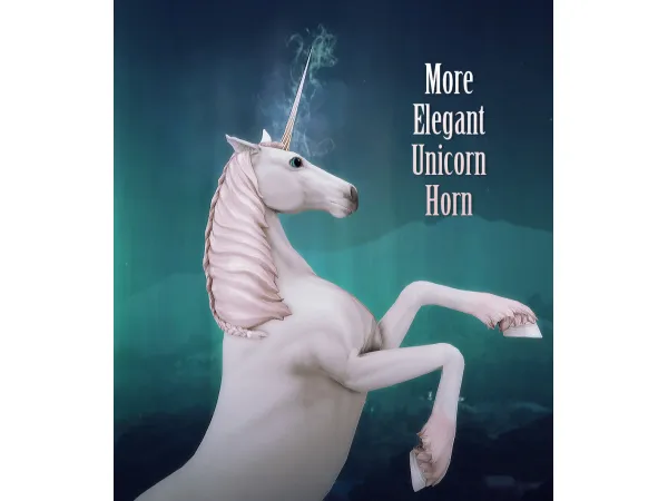 Maxis Match More Elegant Unicorn Horn - The Sims 4 Custom Content