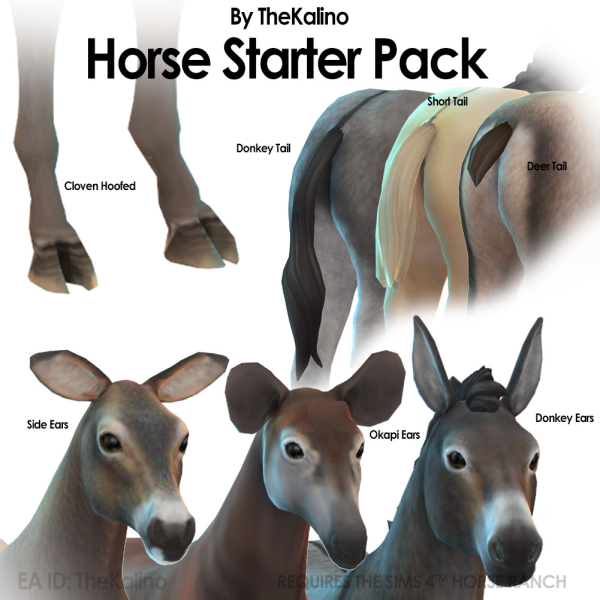 Maxis Match Horse Starter Pack by simsfinds - The Sims 4 Custom Content