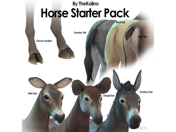 Maxis Match Horse Starter Pack - The Sims 4 Custom Content