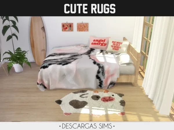 Alpha Cute Rugs by descargassims - The Sims 4 Custom Content
