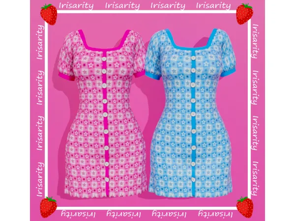 Alpha Karina Dress by Irisarity - The Sims 4 Custom Content