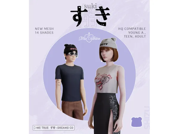 Alpha Shizu Beanie by MissValentine - The Sims 4 Custom Content