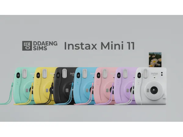 Alpha Instax Mini 11 Camera by DDAENG Sims - The Sims 4 Custom Content