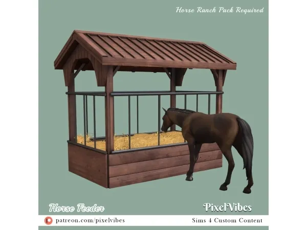 Mix Horse Feeder - The Sims 4 Custom Content