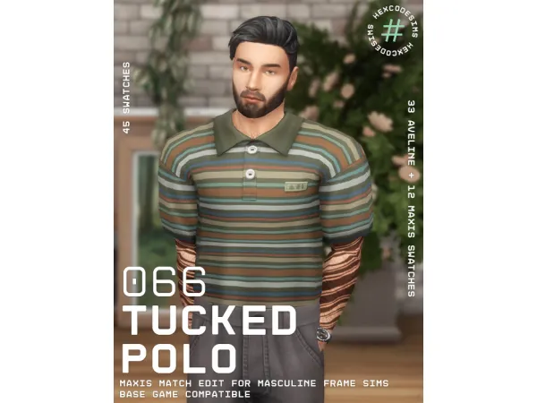 Maxis Match Growing Together EP Tucked Polo Edit - The Sims 4 Custom Content