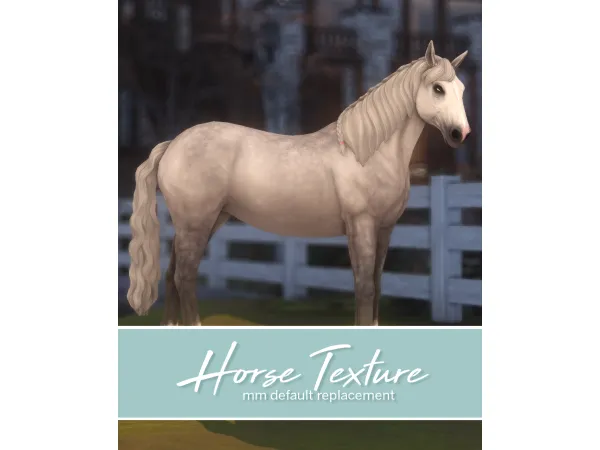Maxis Match DEFAULT MAXIS MATCH HORSE TEXTURE by nesurii - The Sims 4 Custom Content