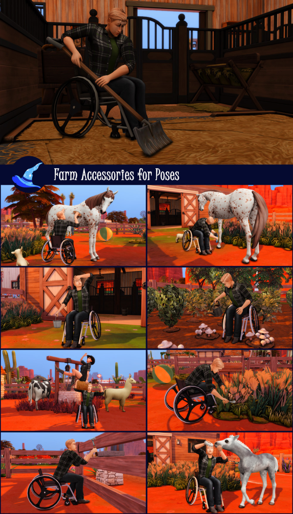 Maxis Match Farm Accessories for Poses by simsfinds - The Sims 4 Custom Content