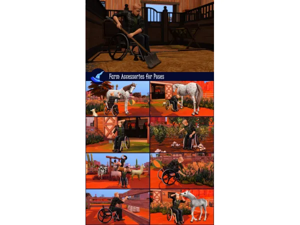Maxis Match Farm Accessories for Poses - The Sims 4 Custom Content