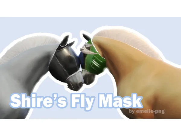 Maxis Match Shire's Fly Mask with transparency - The Sims 4 Custom Content