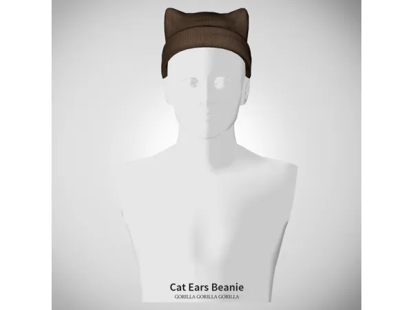Alpha Cat Ears Beanie by gorillax3 - The Sims 4 Custom Content
