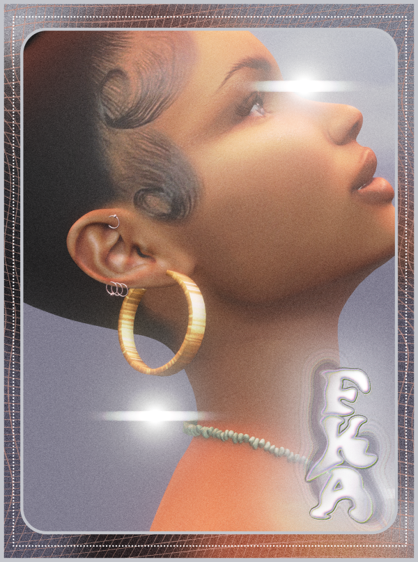 Alpha Scratched Gold EarringsLilli Earring Cuff by simsfinds - The Sims 4 Custom Content