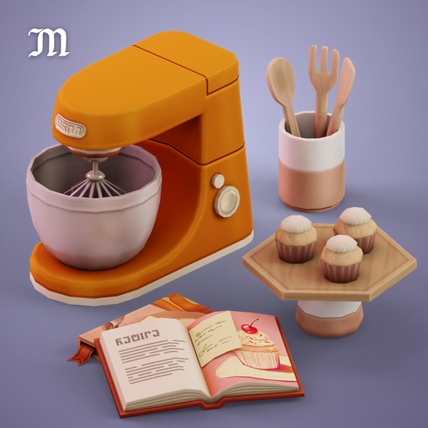 Alpha Bake It Up 4 items by simsfinds - The Sims 4 Custom Content