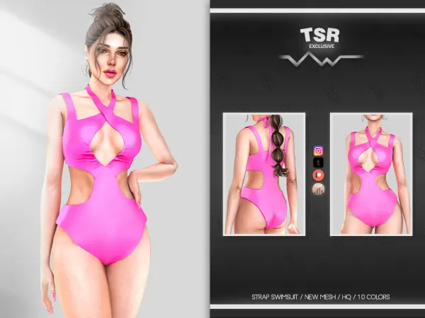 STRAP SWIMSUIT BD993