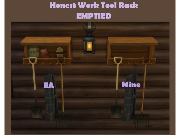 Maxis Match Honest Work Tool Shelf EMPTIED by ApplepiSimmer - The Sims 4 Custom Content