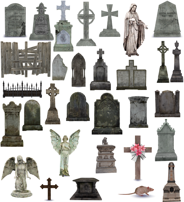 Alpha Cemetery statues and tombs(32 ITEMS) by simsfinds - The Sims 4 Custom Content