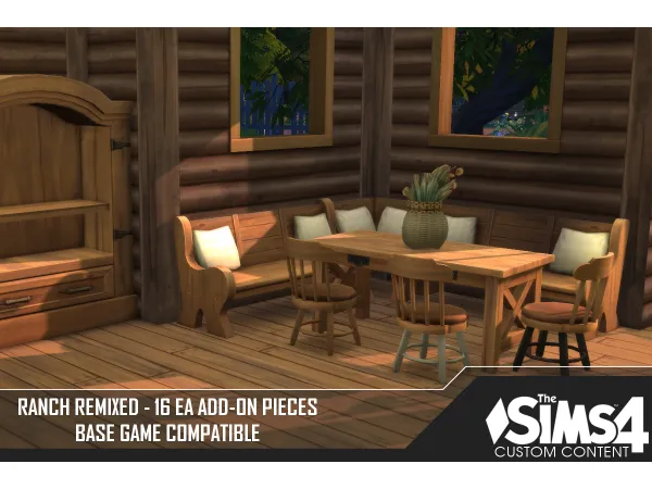 Maxis Match Ranch Remix AddOn - The Sims 4 Custom Content