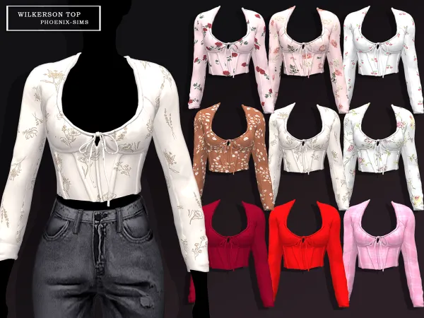 Alpha Wilkerson Top - The Sims 4 Custom Content