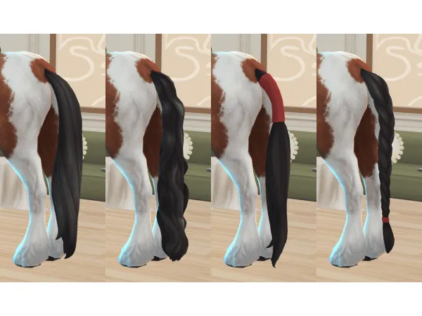 Maxis Match Longer tails by Colorfui_Sims - The Sims 4 Custom Content
