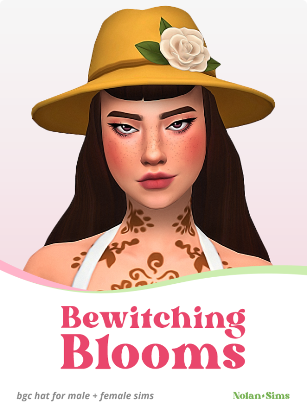 Maxis Match Bewitching Blooms Hat Sims by simsfinds - The Sims 4 Custom Content