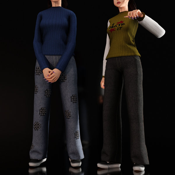 Alpha ZENDIT ADORABLE OUTFIT by whimp - The Sims 4 Custom Content