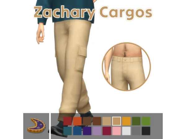 Maxis Match Zachary Cargos by Moontaart - The Sims 4 Custom Content