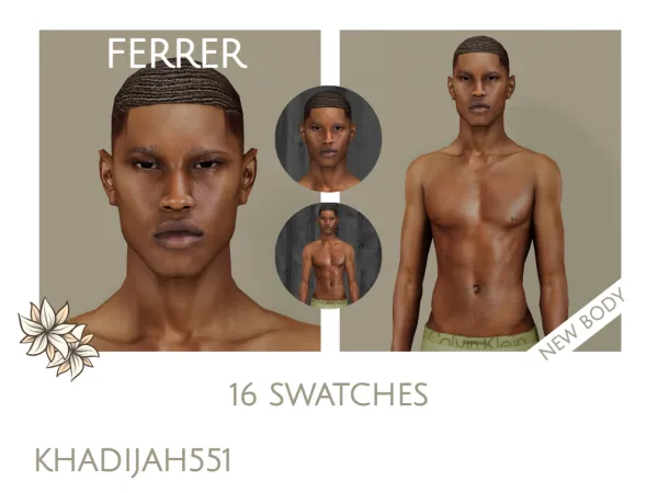 Alpha FERRER SKIN by Khadijah551 - The Sims 4 Custom Content