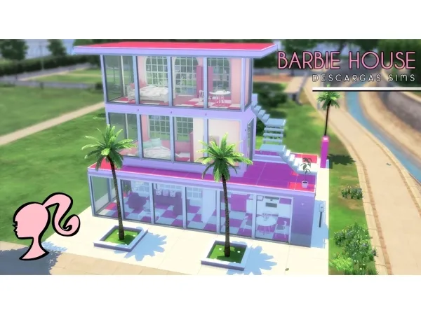 Alpha Barbie House - The Sims 4 Custom Content