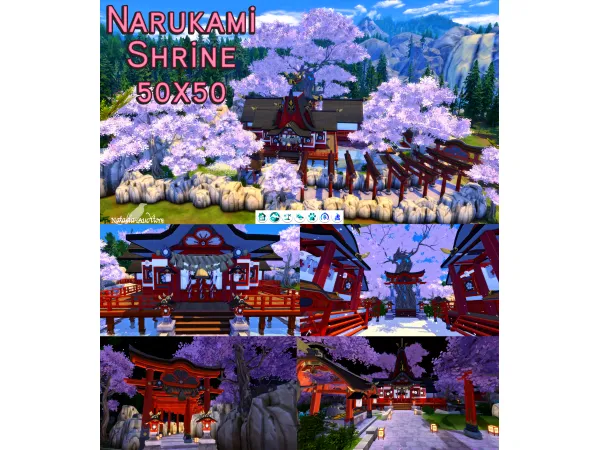 Maxis Match Narukami Shrine Auditore by Natalia - The Sims 4 Custom Content