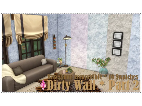 Maxis Match Dirty Wall Part 2 by Annett's Sims 4 Welt ASW - The Sims 4 Custom Content