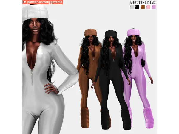 Alpha DIGGO JADA SET - The Sims 4 Custom Content