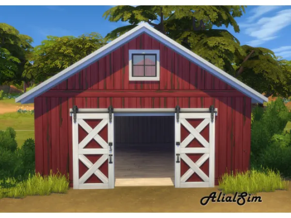 Maxis Match Barndoor - The Sims 4 Custom Content