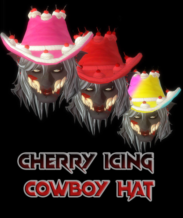 Maxis Match CHERRY ICING COWBOY HAT by simsfinds - The Sims 4 Custom Content