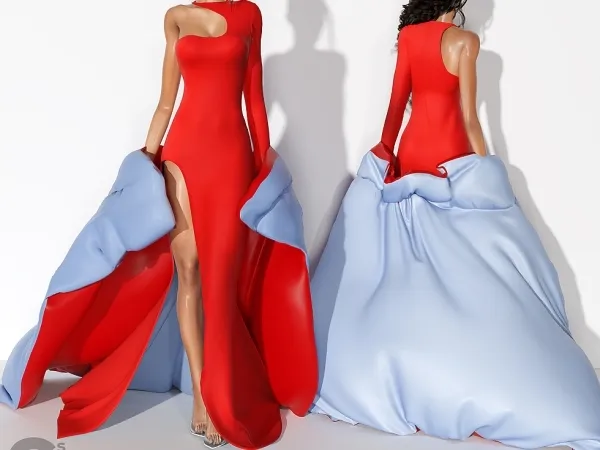 Alpha Kylie Jenner's Coat from Met Gala 2023 (ACCESORY CATEGORY) - The Sims 4 Custom Content