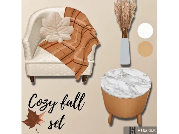 Alpha Cozy fall set - The Sims 4 Custom Content