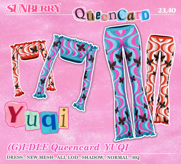 Alpha [SUNBERRY](G)I_DLE Queencard_Yuqi 2340(Early access) by simsfinds - The Sims 4 Custom Content