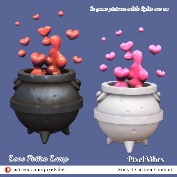 Mix Love Potion Lamp by pixelvibes - The Sims 4 Custom Content