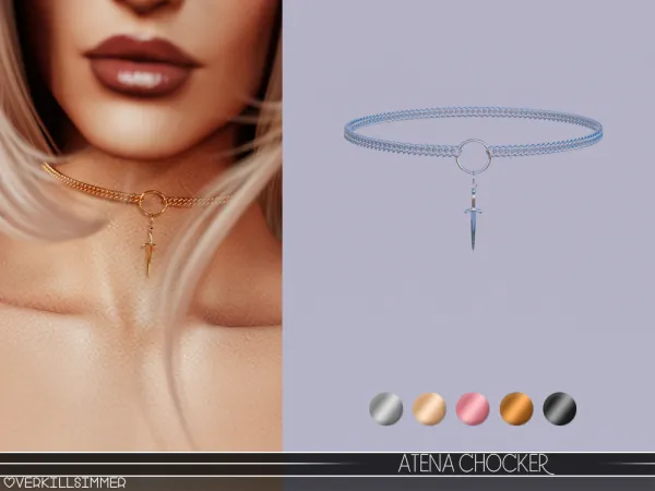 Alpha Atena Chocker - The Sims 4 Custom Content