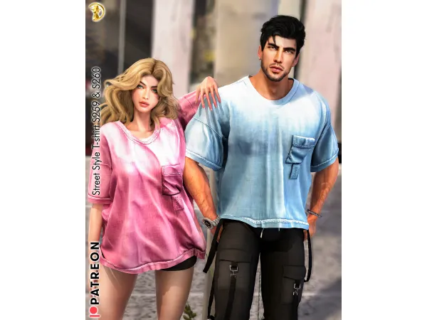 Alpha Street Style T shirt (FM) S259 S260 by turksimmer - The Sims 4 Custom Content