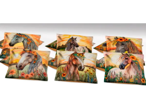 Alpha Cushion Boho Horse Sweet Kitten Unicorn by Jennifer Jennisims - The Sims 4 Custom Content