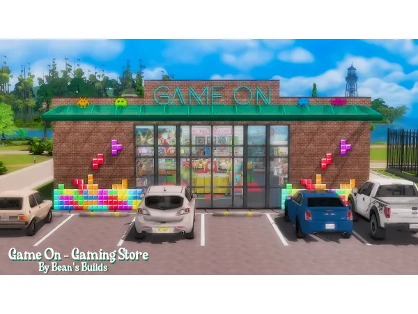 Maxis Match Game On Gaming Store by Bean's Builds - The Sims 4 Custom Content