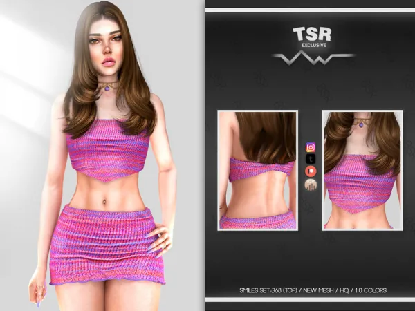 Alpha SMILES SET 368 BD1016 BD1017 - The Sims 4 Custom Content