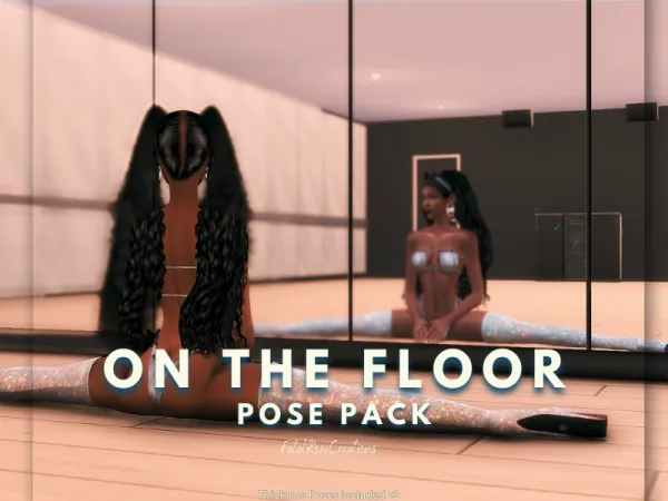Mix On The Floor Pose Pack by Fatal Rose Creations - The Sims 4 Custom Content