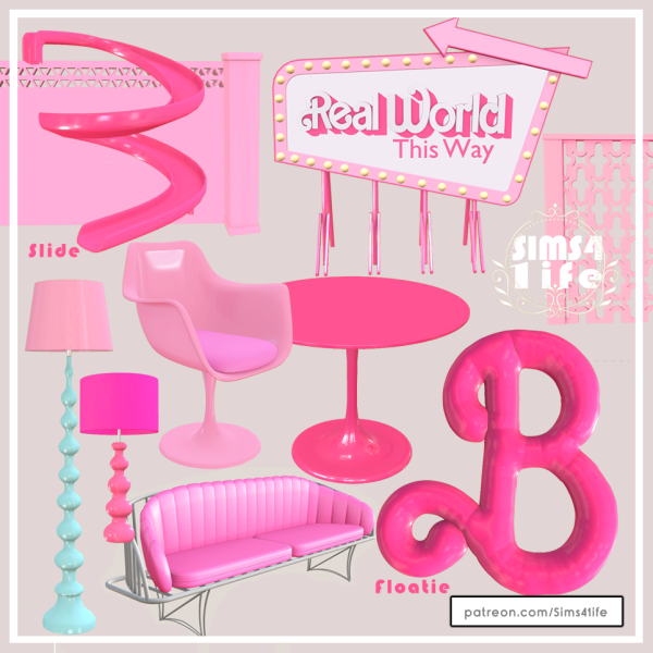 Alpha Barbie set by sims41ife - The Sims 4 Custom Content