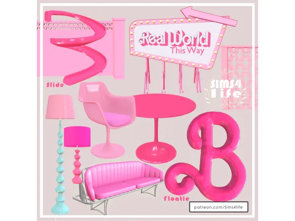 Alpha Barbie set - The Sims 4 Custom Content